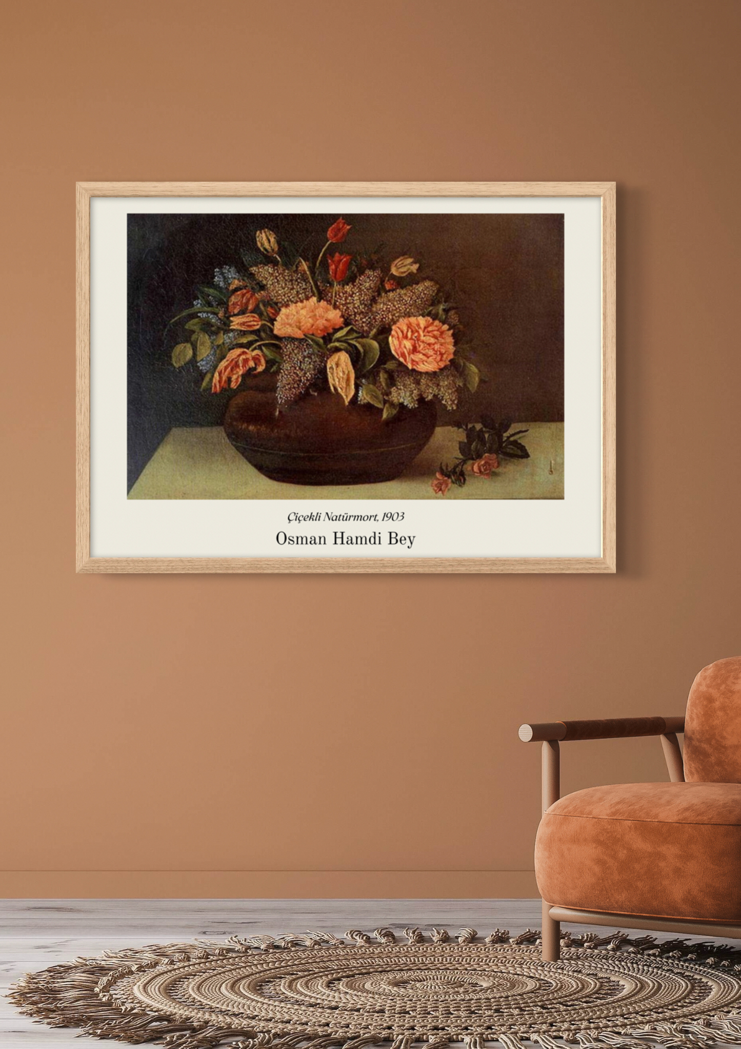 Çiçekli Natürmort | Osmanische Kunstposter