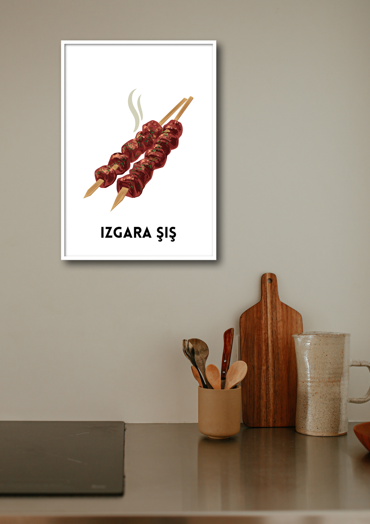 Izgara Şiş Minimalistisch | Küchenposter