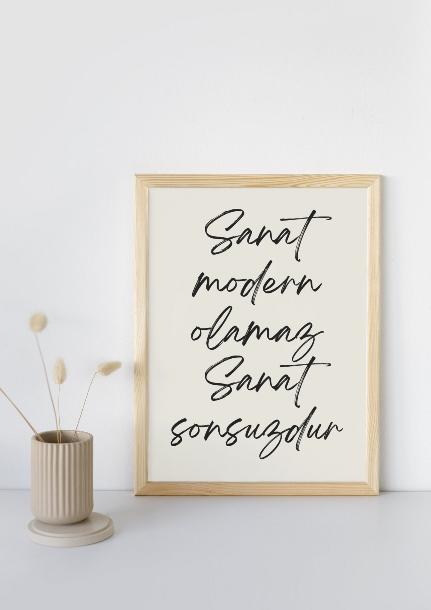 Sanat Sonsuzdur | Typografie-/ Zitateposter