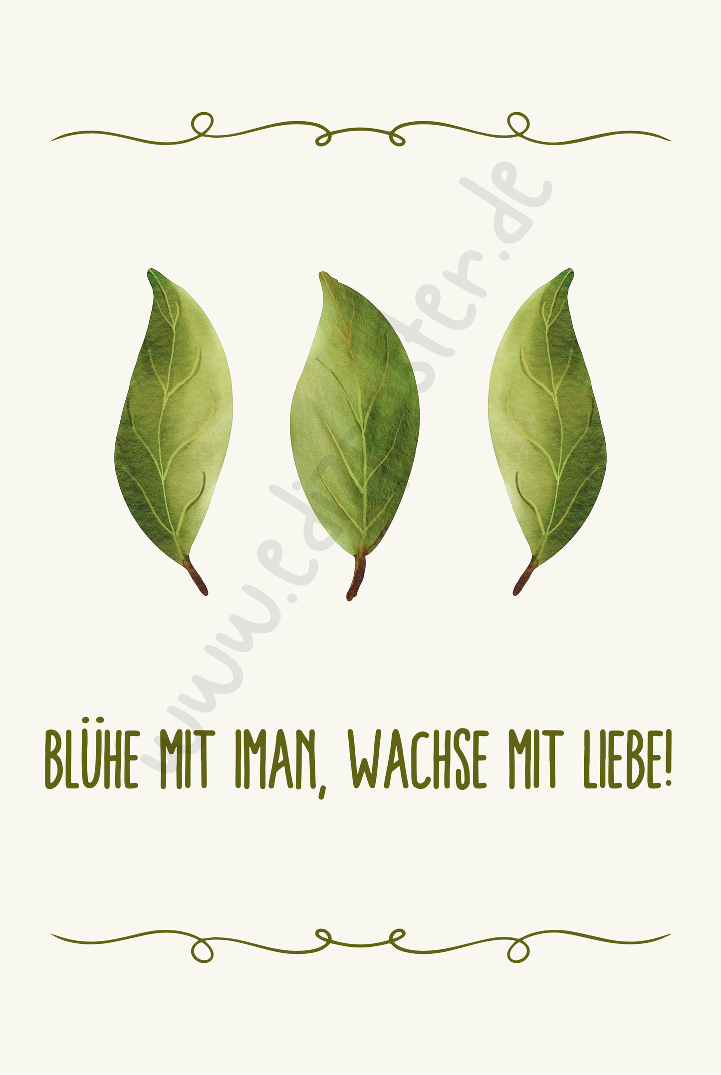 Blühender Iman No. 3 | Islamische Poster für Kinder