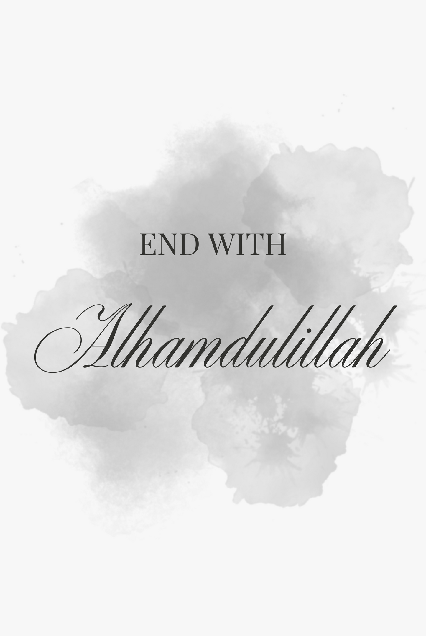 „Alhamdulillah“ No. 4 | Küchenposter | Typografie)
