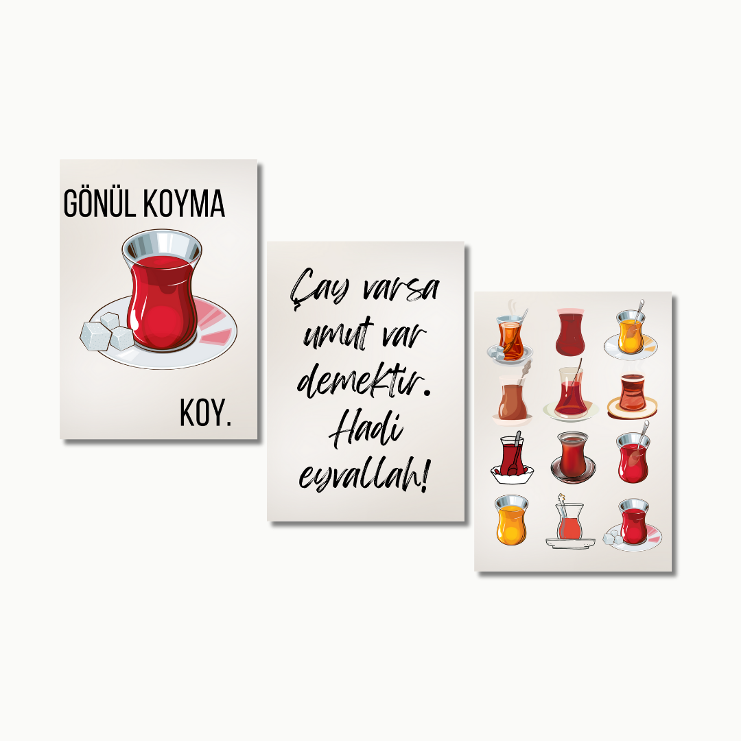 Çay Set No. 2 | Küchenposter Sets