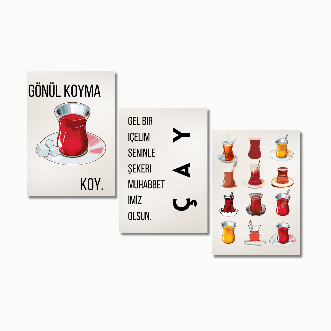 Çay Set No. 3 | Küchenposter Sets