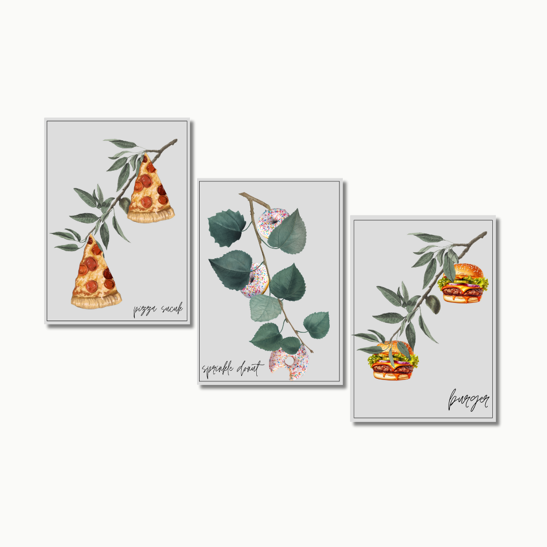 Fastfood Pflanzen Set No. 1 | Küchenposter Sets