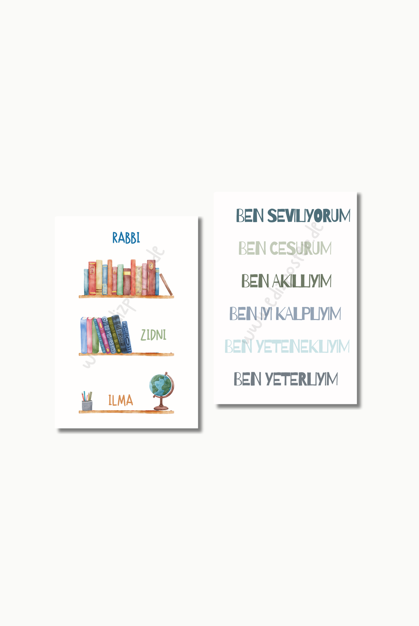 Lernen mit Herz No. 3 | Islam Poster Sets