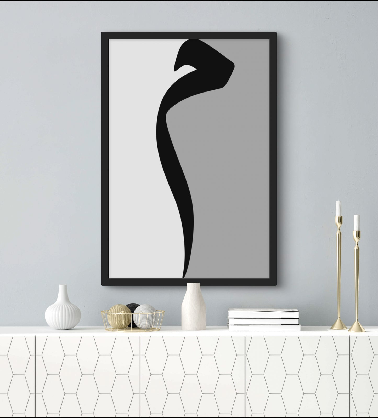 Arabischer Buchstabe Mim | Islamische Poster