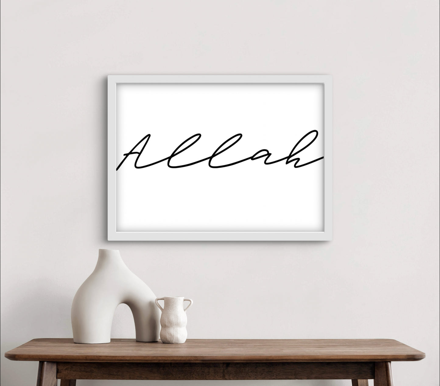 Allah c.c. Typografie | Exklusive Islamische Poster
