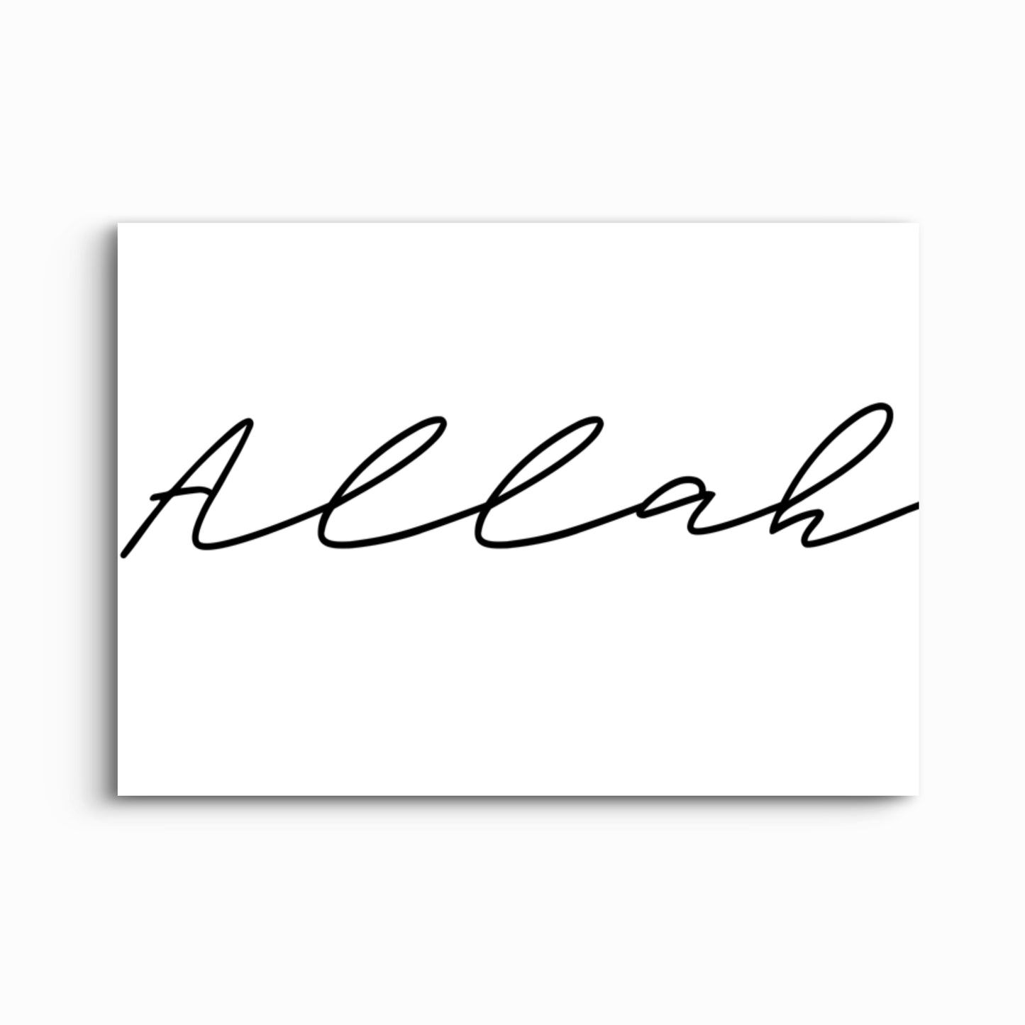 Allah c.c. Typografie | Exklusive Islamische Poster