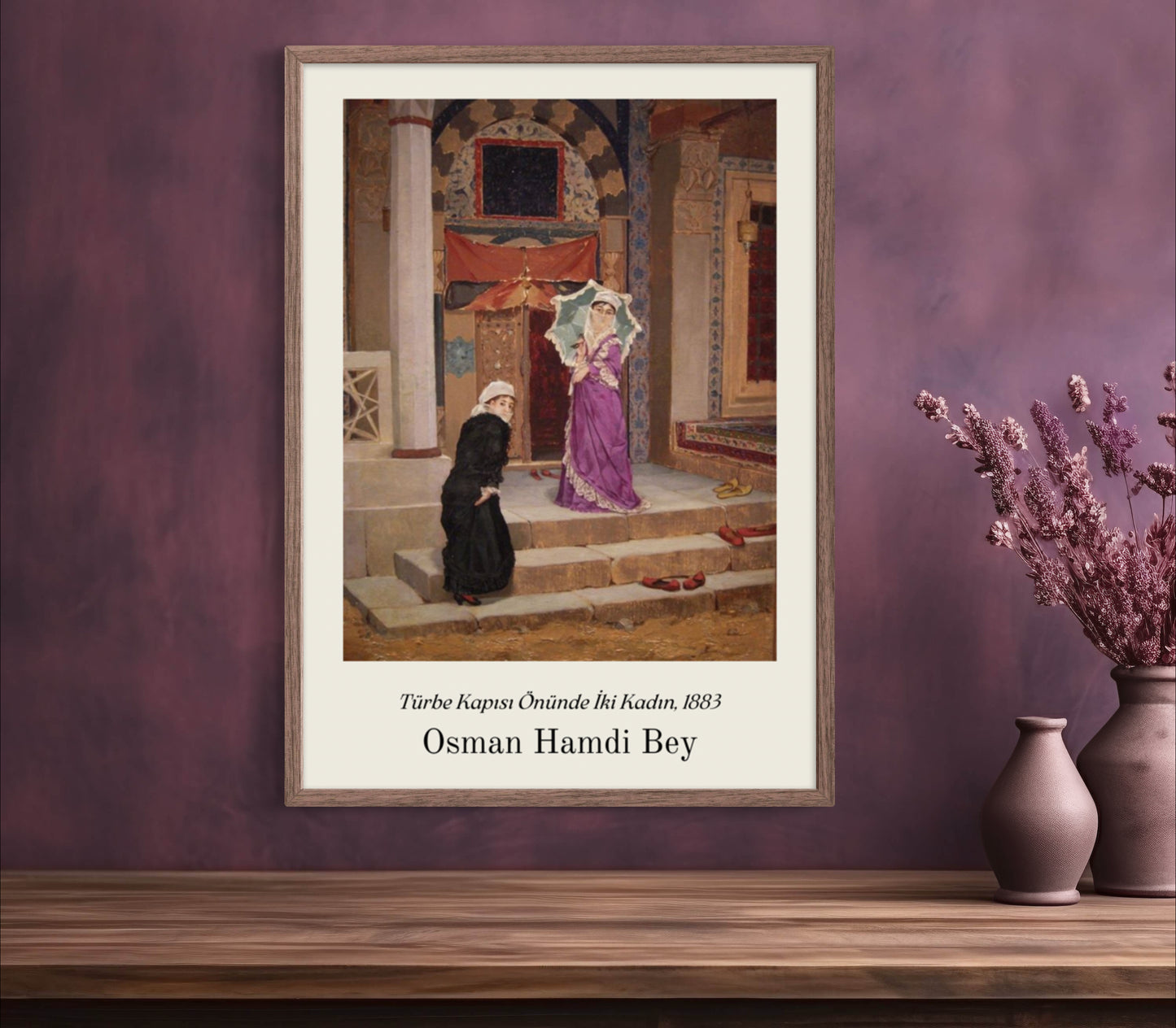 Türbe Kapısı Önünde İki Kadın | Osmanische Kunstposter