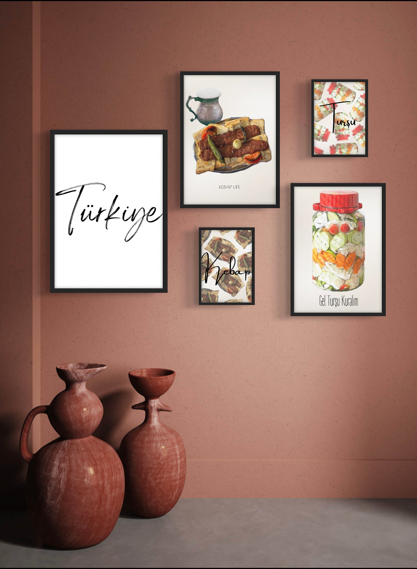 Küchenposter, Poster für die Küche, Küchenposter Sets, Türkische Küchenposter