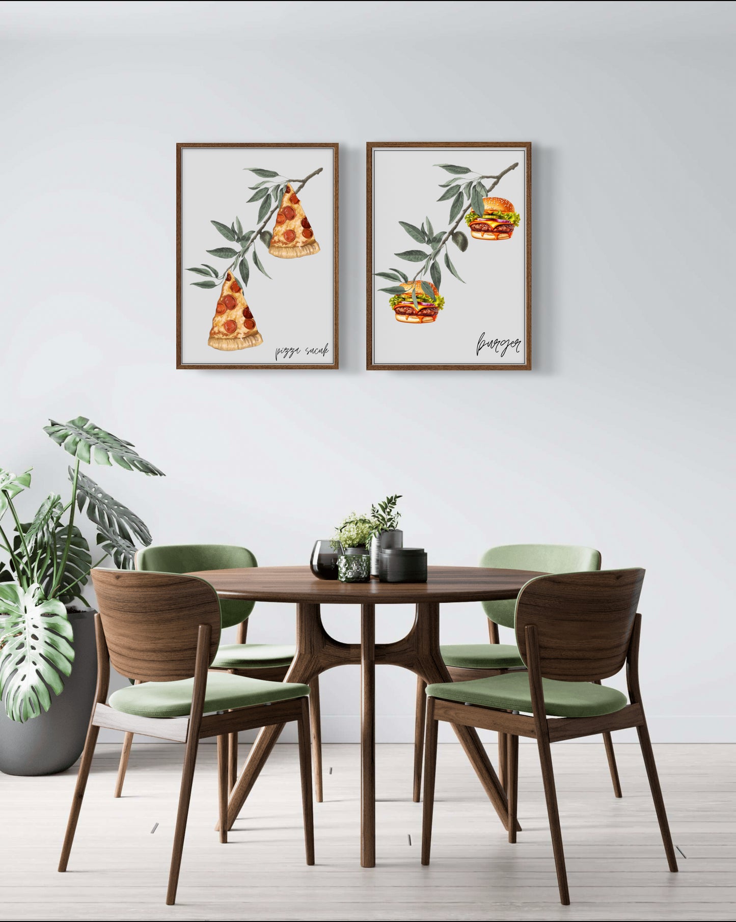Pizza Sucuk Pflanze | Küchenposter