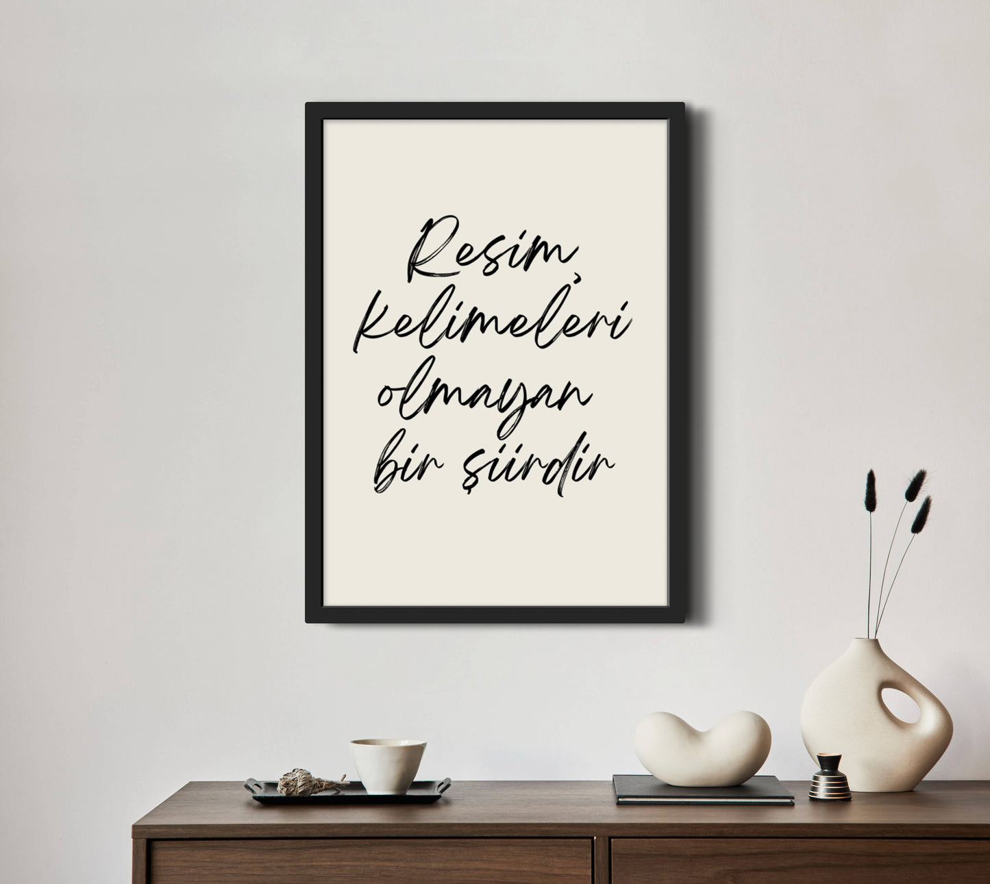 Resim Şiirdir | Typografie-/ Zitateposter