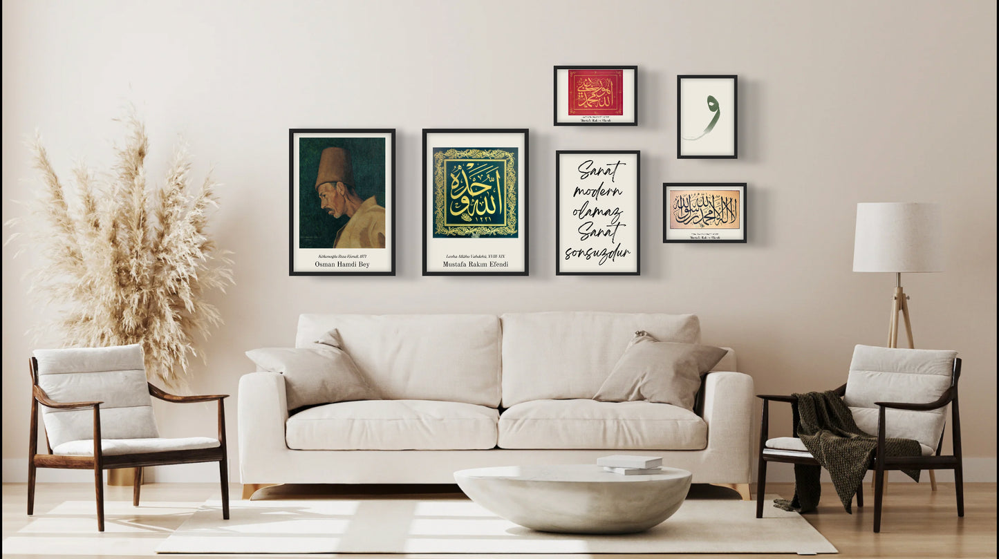 Sanat Sonsuzdur | Typografie-/ Zitateposter