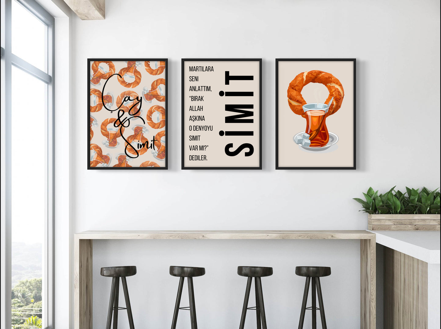 Çay & Simit Set No. 2 | Küchenposter Sets