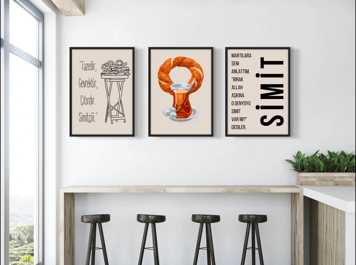 Çay & Simit Set No. 3 | Küchenposter Sets