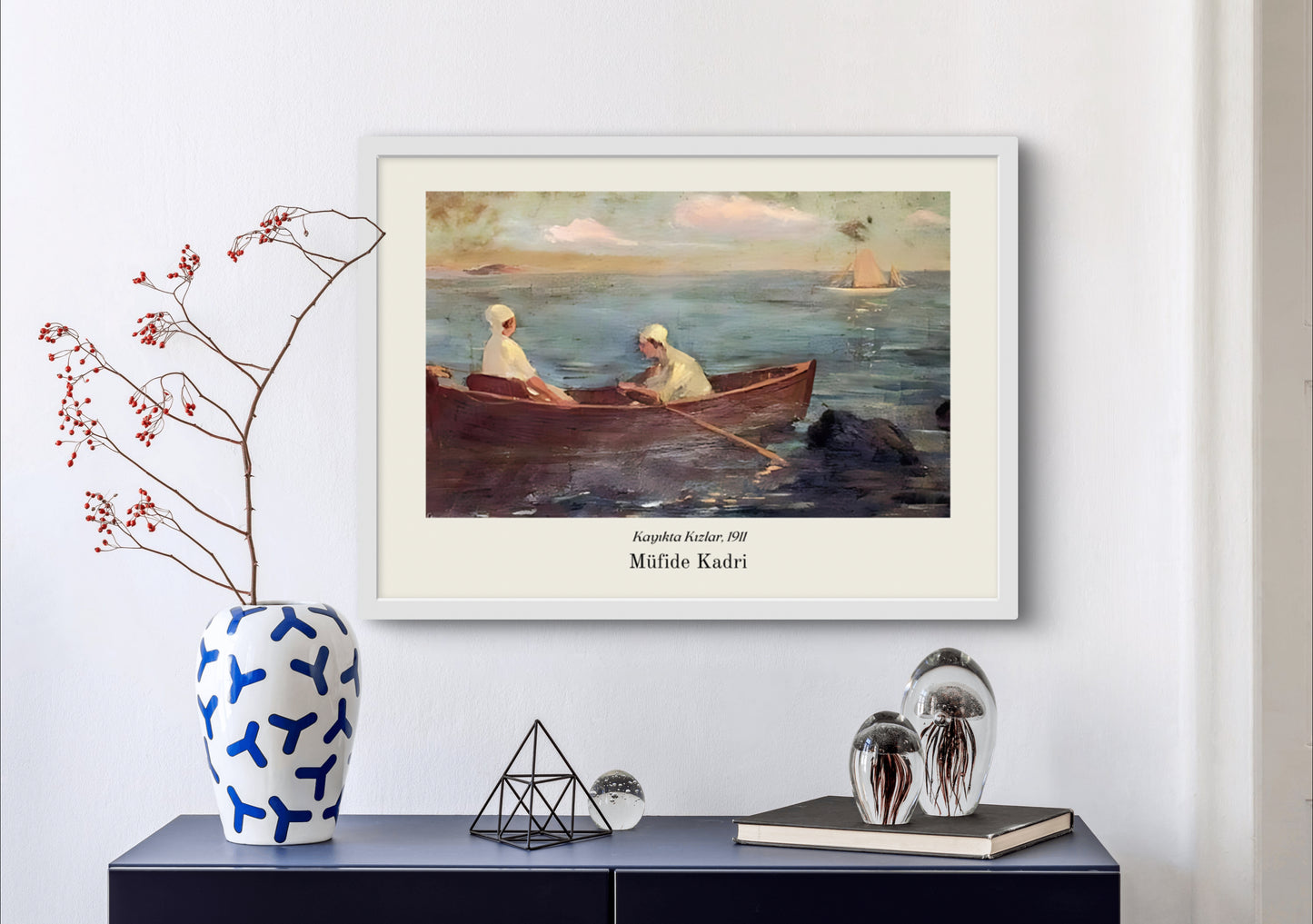 Kayıkta Kızlar | Osmanische Kunstposter