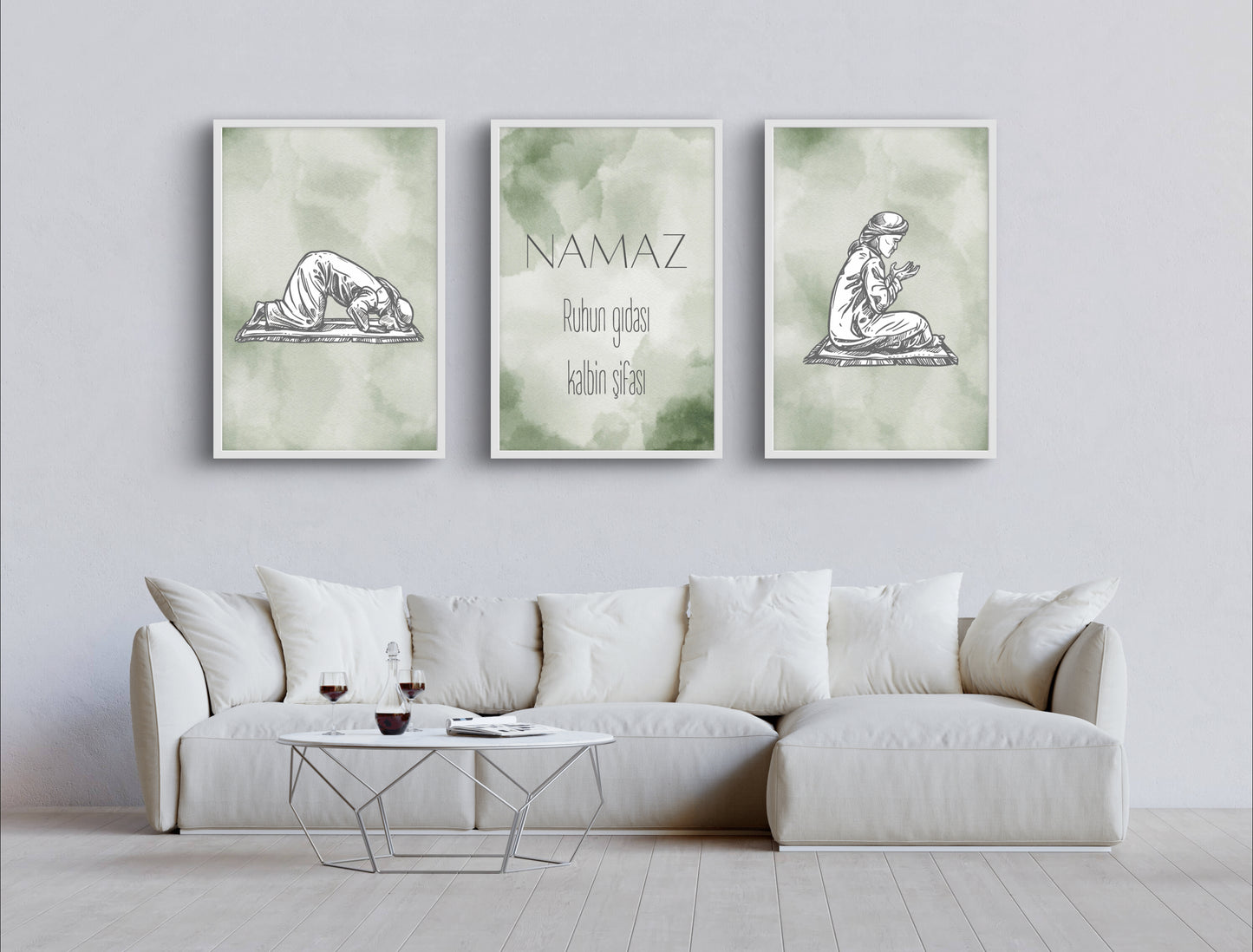 Namaz Ruhun Gıdası Grün | Islam Poster Sets