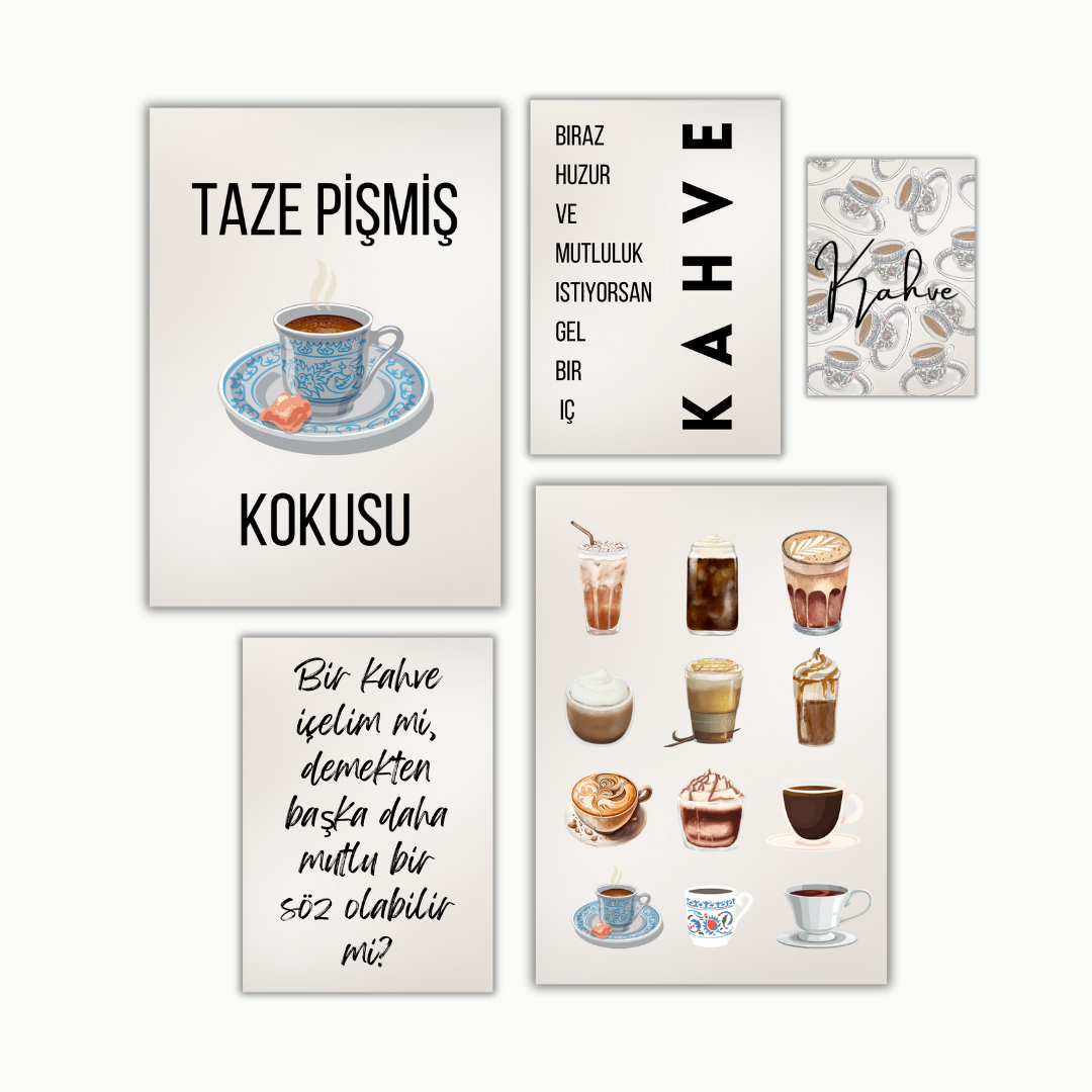 Kaffee Set No. 1 | Küchenposter Sets