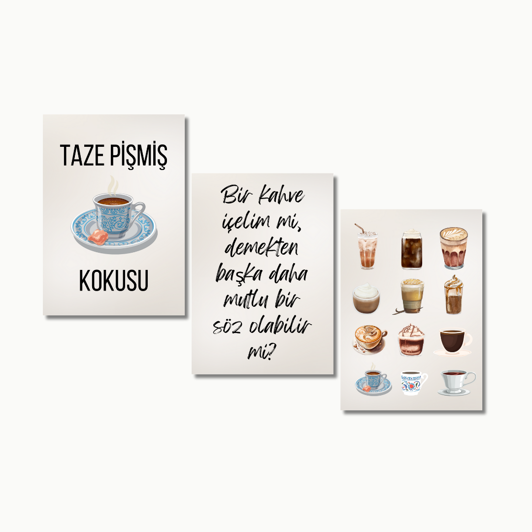 Kaffee Set No. 2 | Küchenposter Sets