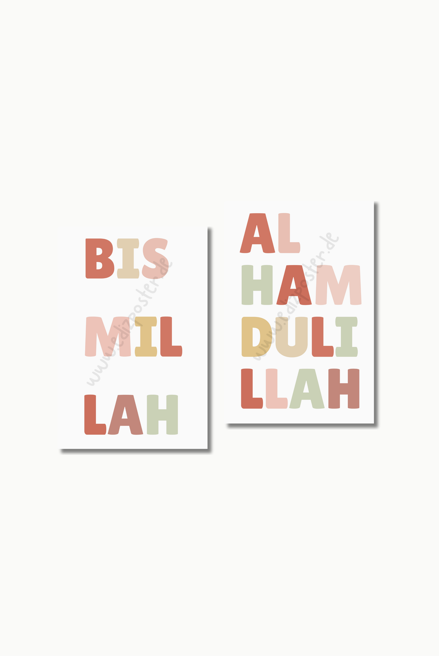 Im Namen Allahs Rosa | Islam Poster Sets