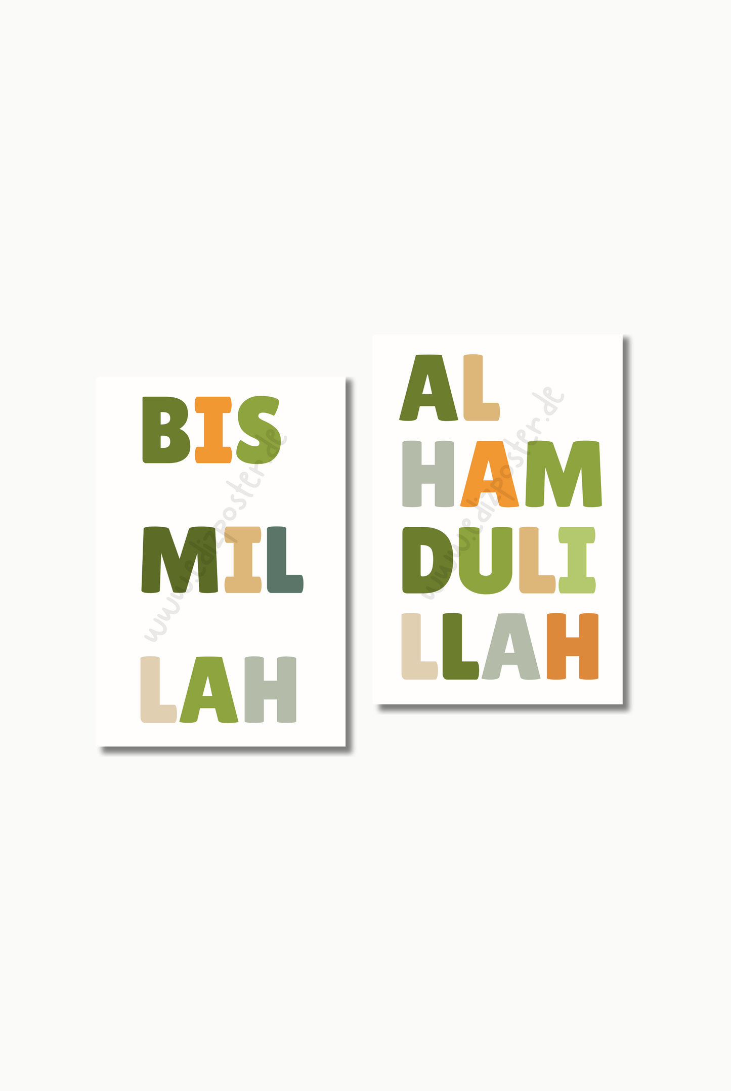 Im Namen Allahs Grün | Islam Poster Sets