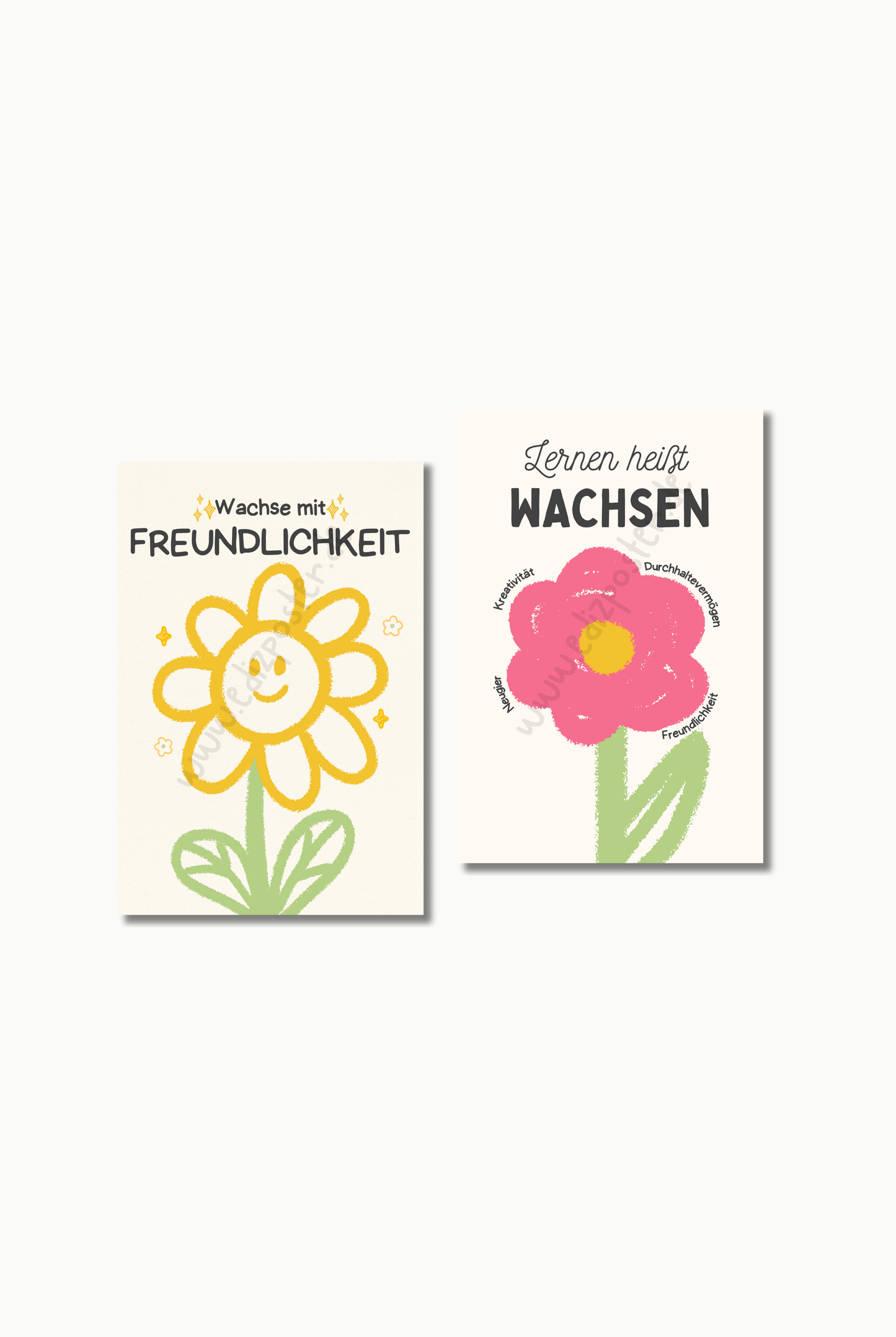 Mit Adab & Liebe wachsen No. 2 | Islam Poster Sets