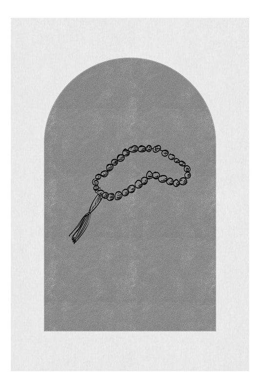 Tesbih Grau | Islamische Poster