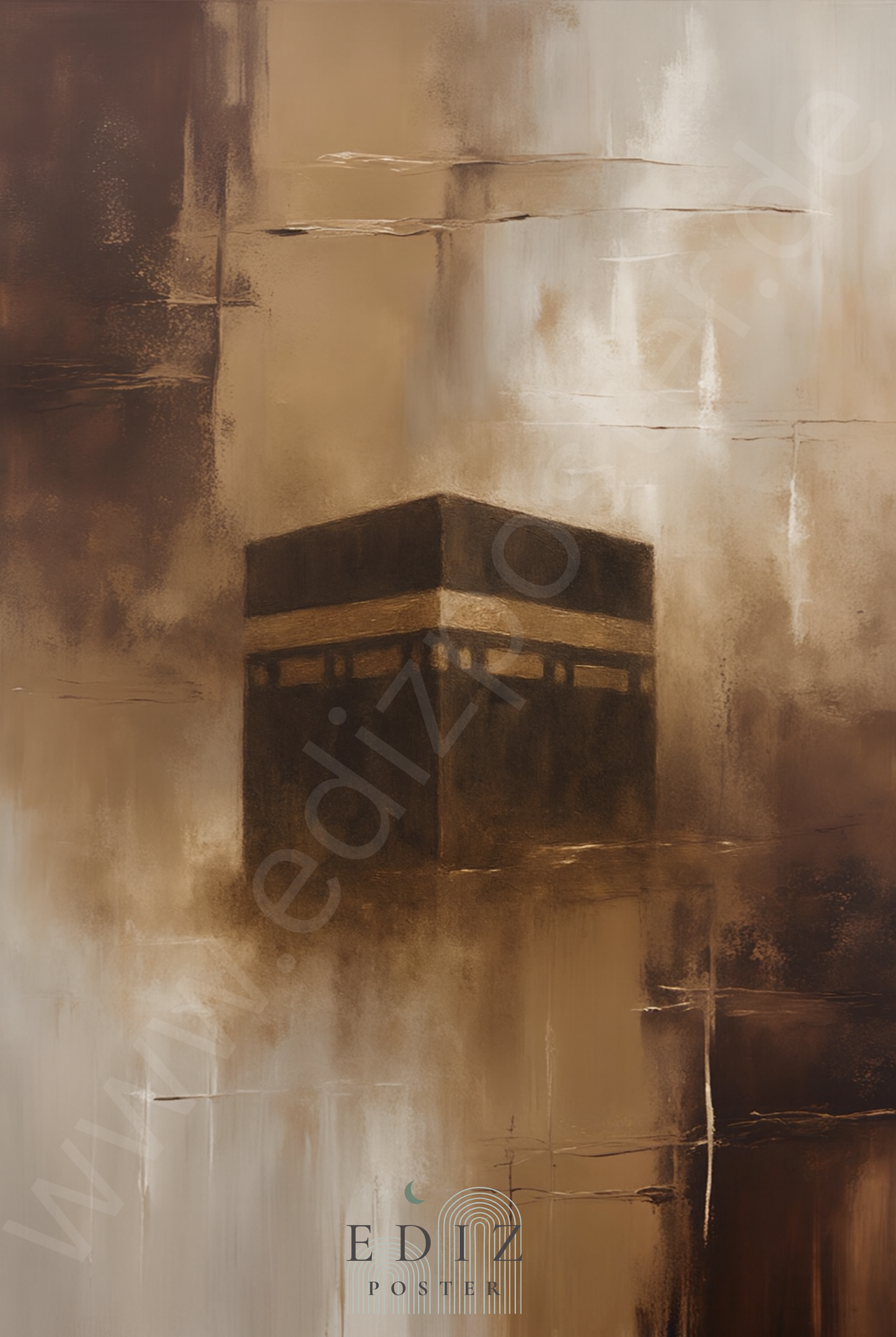 Kaaba Art Akazie | Exklusive Islamische Poster