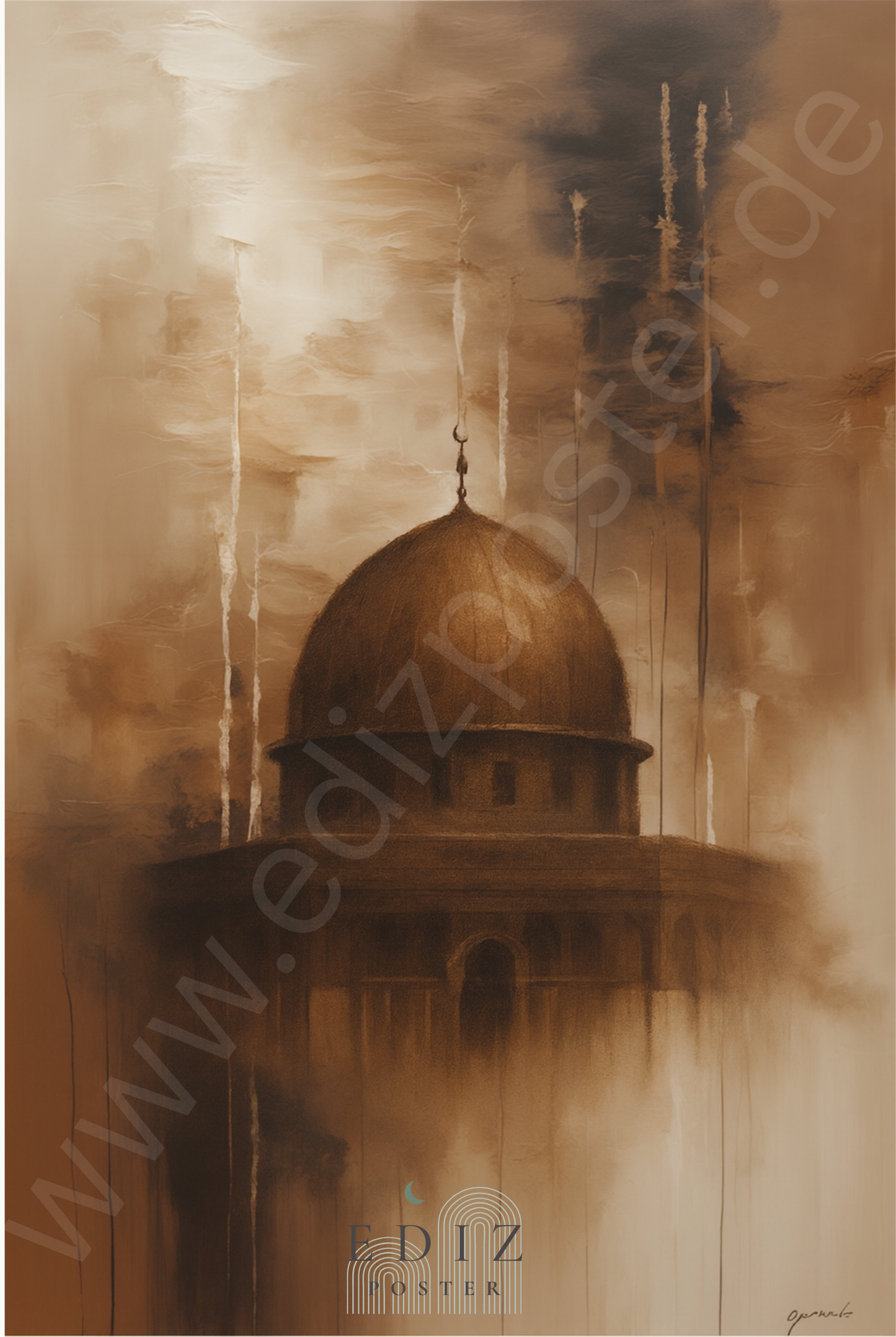 Al-Aqsa Art Akazie | Exklusive Islamische Poster