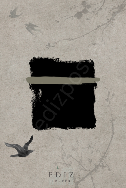 Kaaba Japandi Stil | Exklusive Islamische Poster