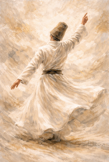 Derwisch – Fluss der Energie | Exklusive Islamische Poster