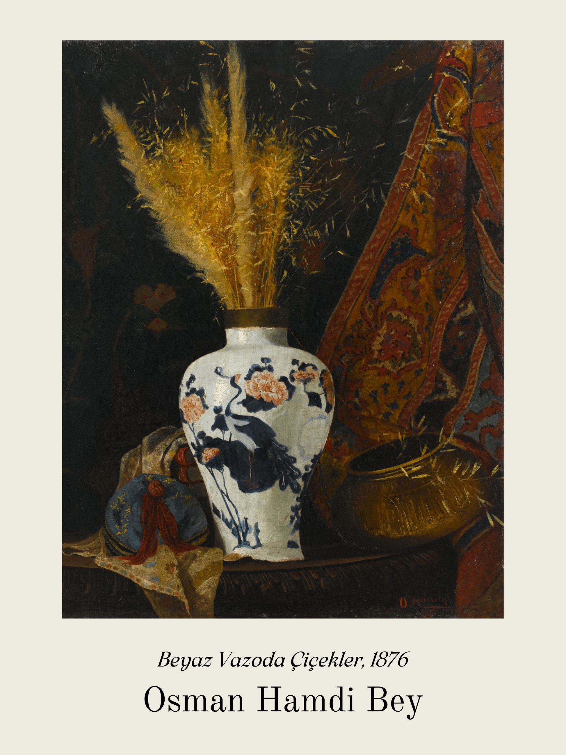 Osmanische Kunstposter, Osmanische Künstler, Osmanische Kunst, Kunstposter, Osmanische Kunstposter Sets, Osmanische Kunst, Wandposter, Poster, Vase Poster, Naturposter, Pampasgras Poster