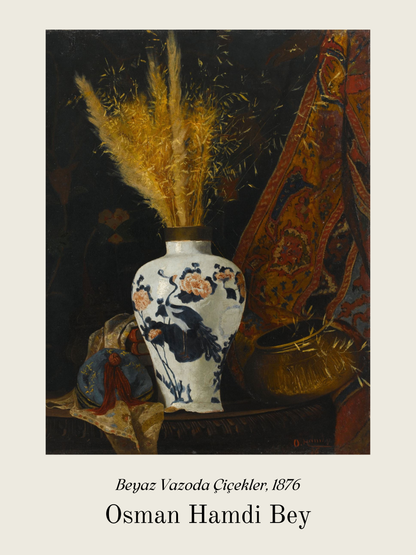 Osmanische Kunstposter, Osmanische Künstler, Osmanische Kunst, Kunstposter, Osmanische Kunstposter Sets, Osmanische Kunst, Wandposter, Poster, Vase Poster, Naturposter, Pampasgras Poster