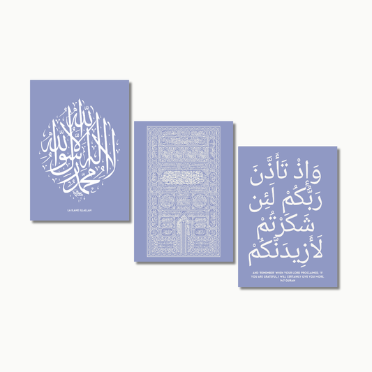 Dankbarkeit Blau | Islam Poster Sets