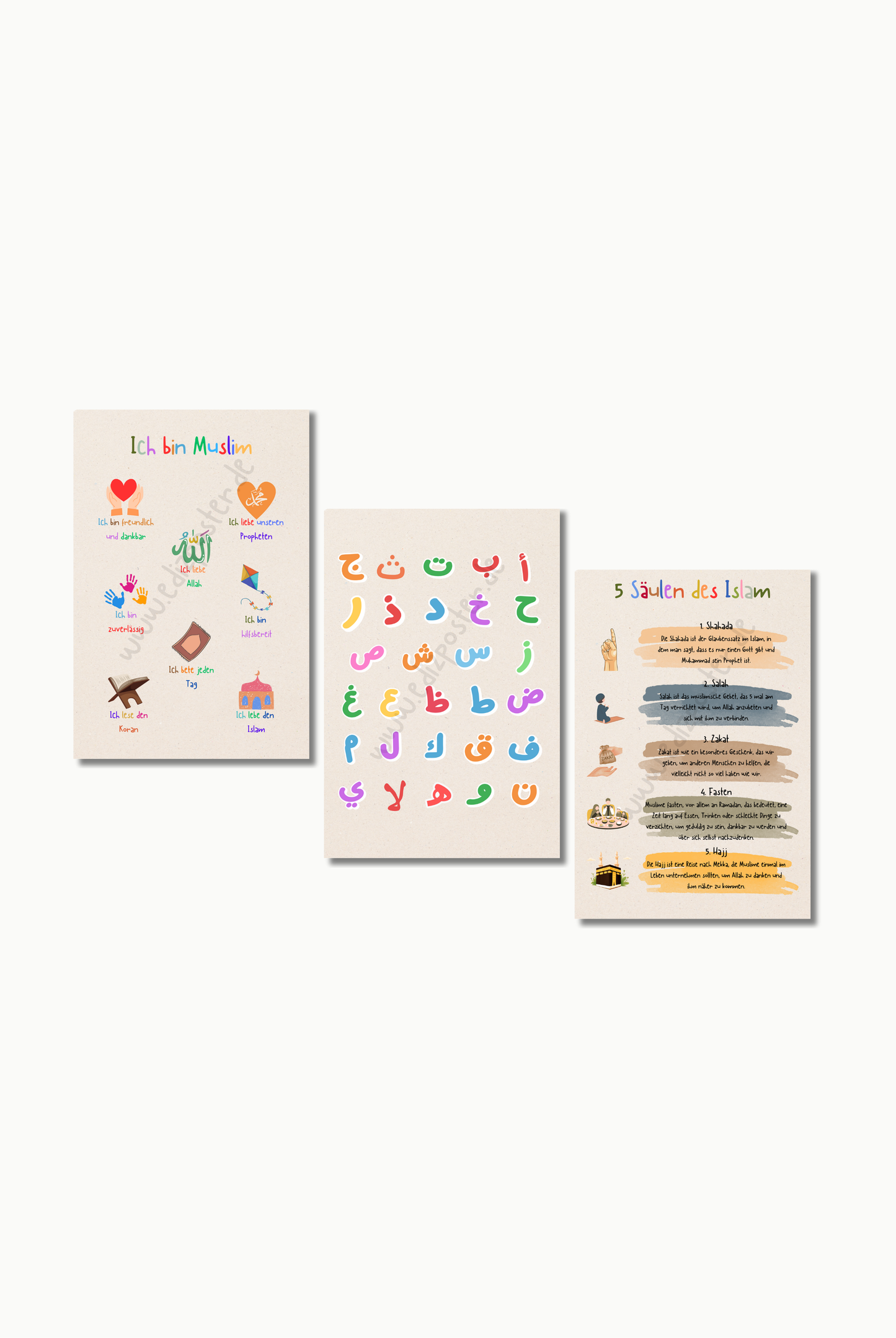 Islamische Erziehung No. 4 | Islam Poster Sets