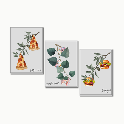 Fastfood Pflanzen Set No. 1 | Küchenposter Sets