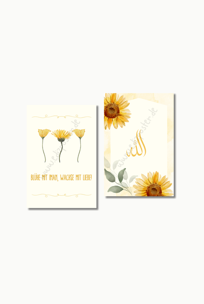 Blühender Iman Set No. 2 | Islam Poster Sets