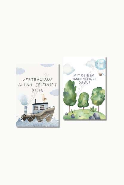 Glaubensfundament für Kinder | Islam Poster Sets