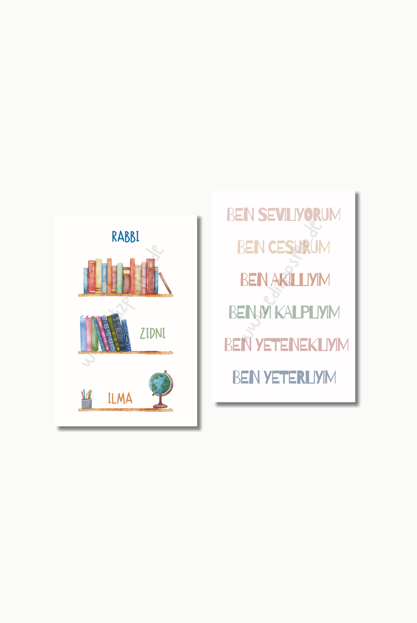 Lernen mit Herz No. 4 | Islam Poster Sets
