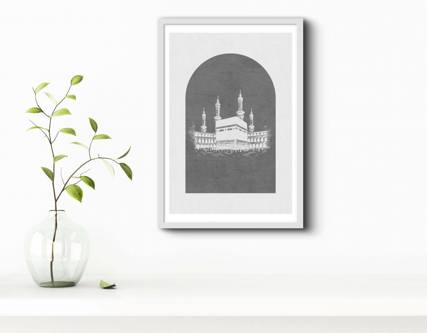 Kaaba Braun/ Grau | Islamische Poster
