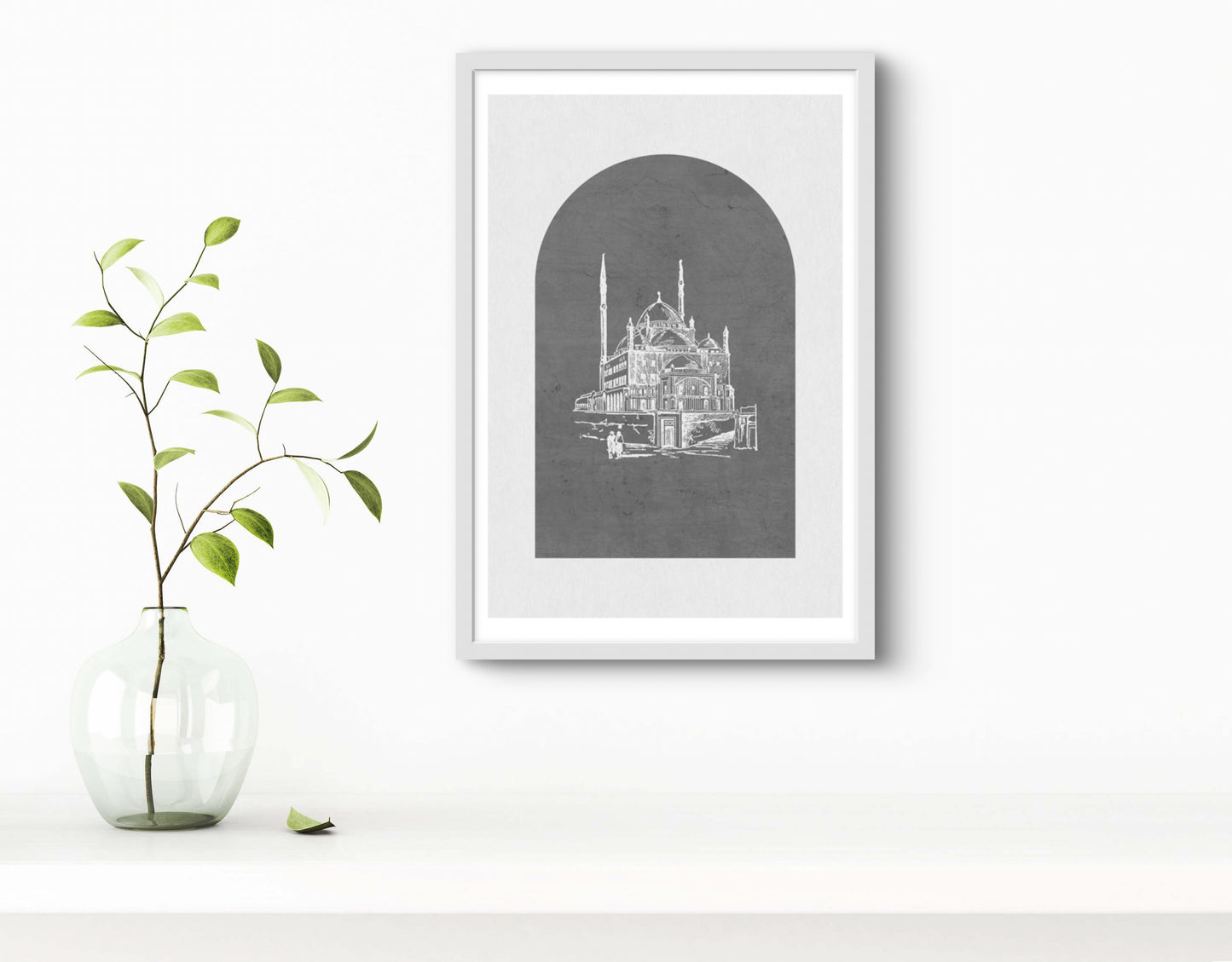 Moschee Braun/ Grau | Islamische Poster