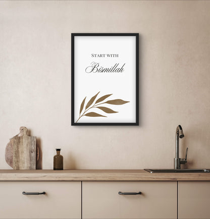 „Bismillah“ No. 2 | Küchenposter | Typografie