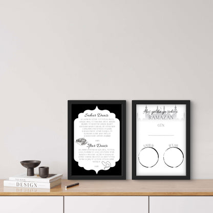 Ramadan Tischdeko mit kleinen Hayırlı Ramazanlar Karten, schlichte islamische Dekoration für Iftar Tisch Ramadan Geschenkidee mit liebevoll gestalteten Ramadan Karten, islamisches Geschenk für Familie, Freunde und Kinder
