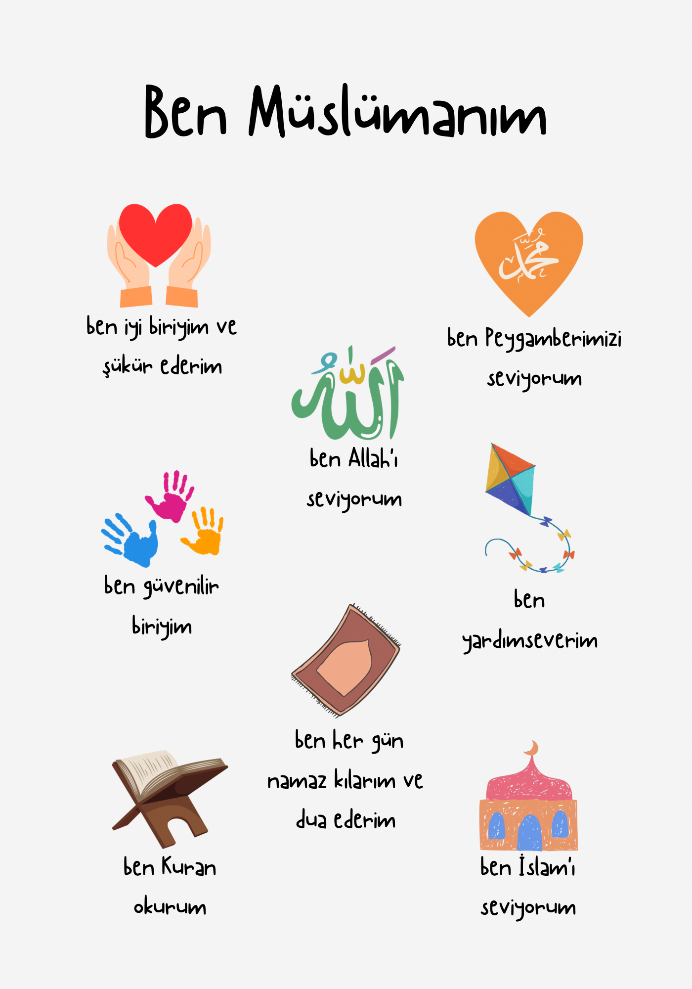 Islamische Erziehung No. 5 | Islam Poster Sets