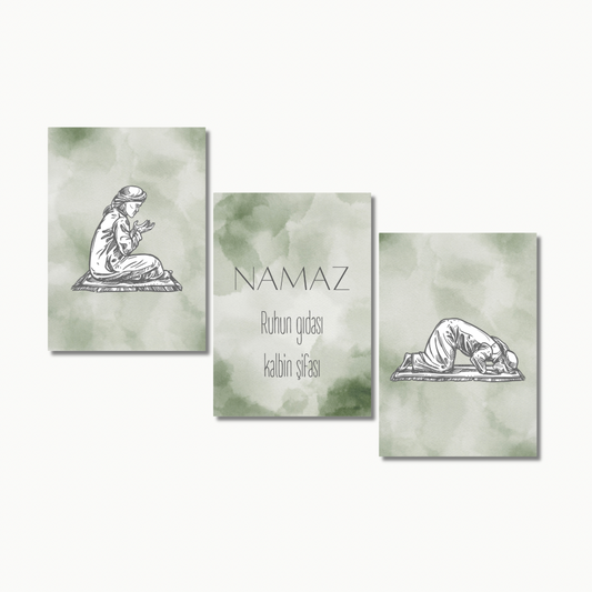 Namaz Ruhun Gıdası Grün | Islam Poster Sets