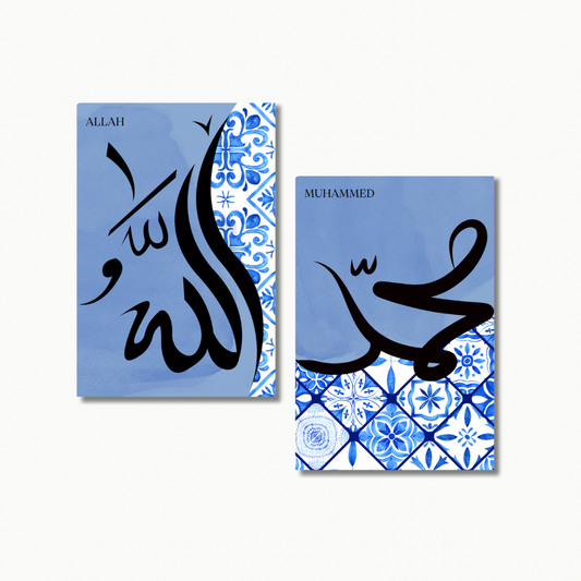 Ewige Liebe Blau | Islam Poster Sets