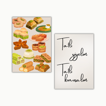 Türkische Desserts No. 5 | Küchenposter Sets